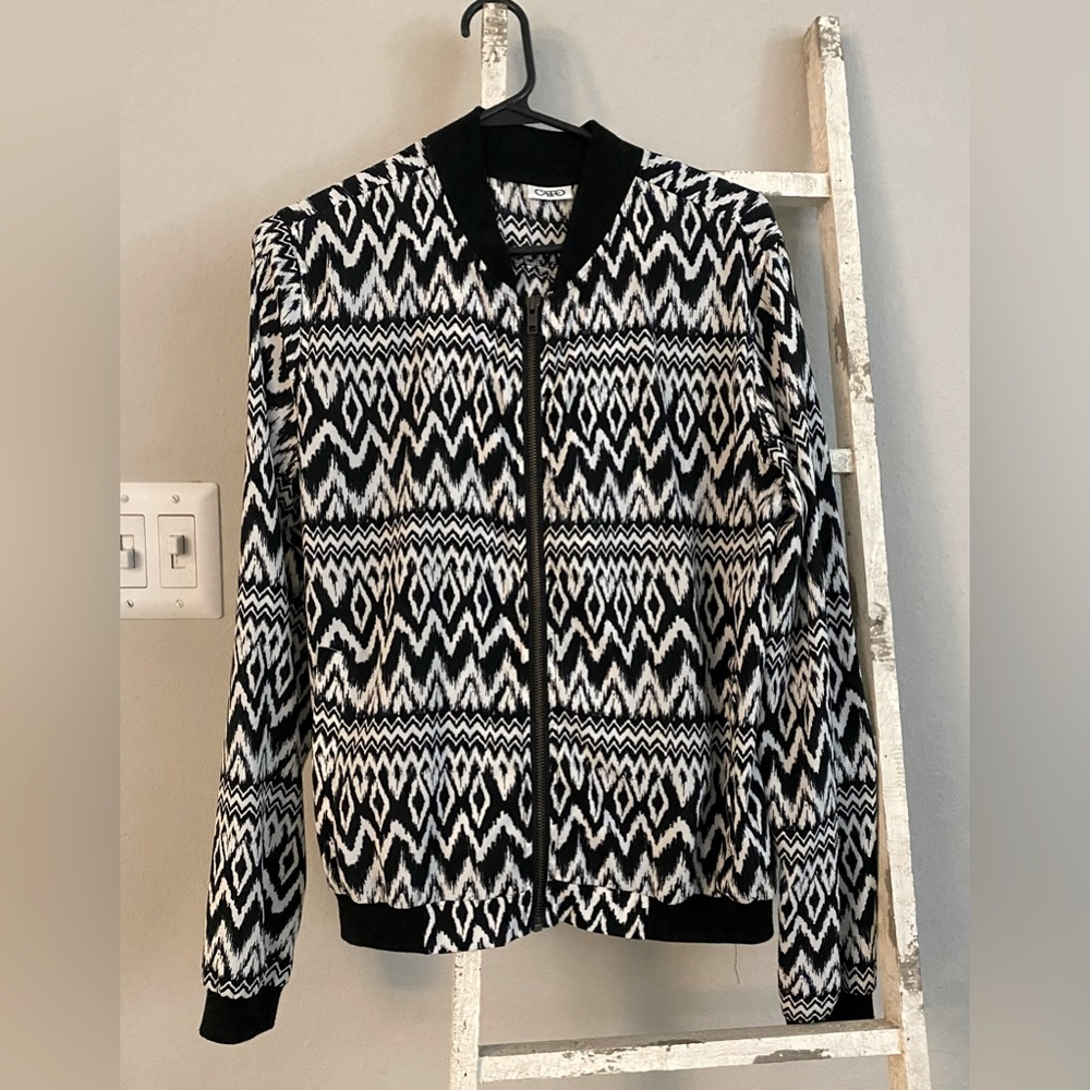 🖤LIKE NEW🖤 CATO WOMENS | SIZE M | LONG SLEEVE ZIP BLOUSE